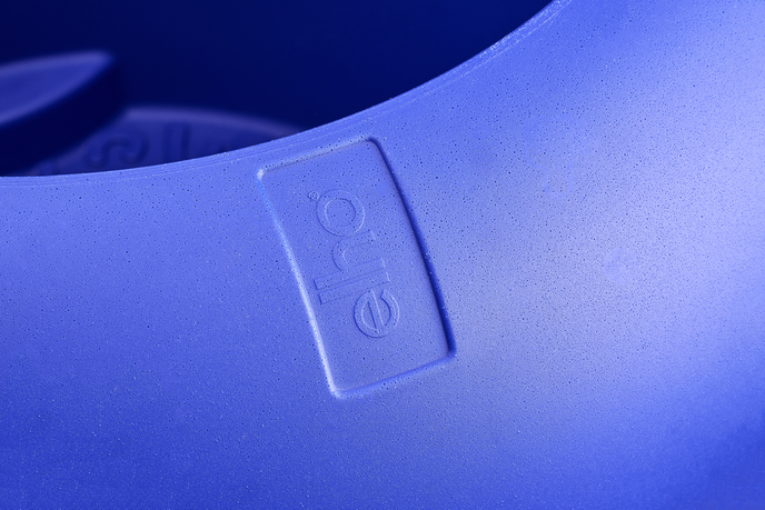 amber roll low 43cm royal blue